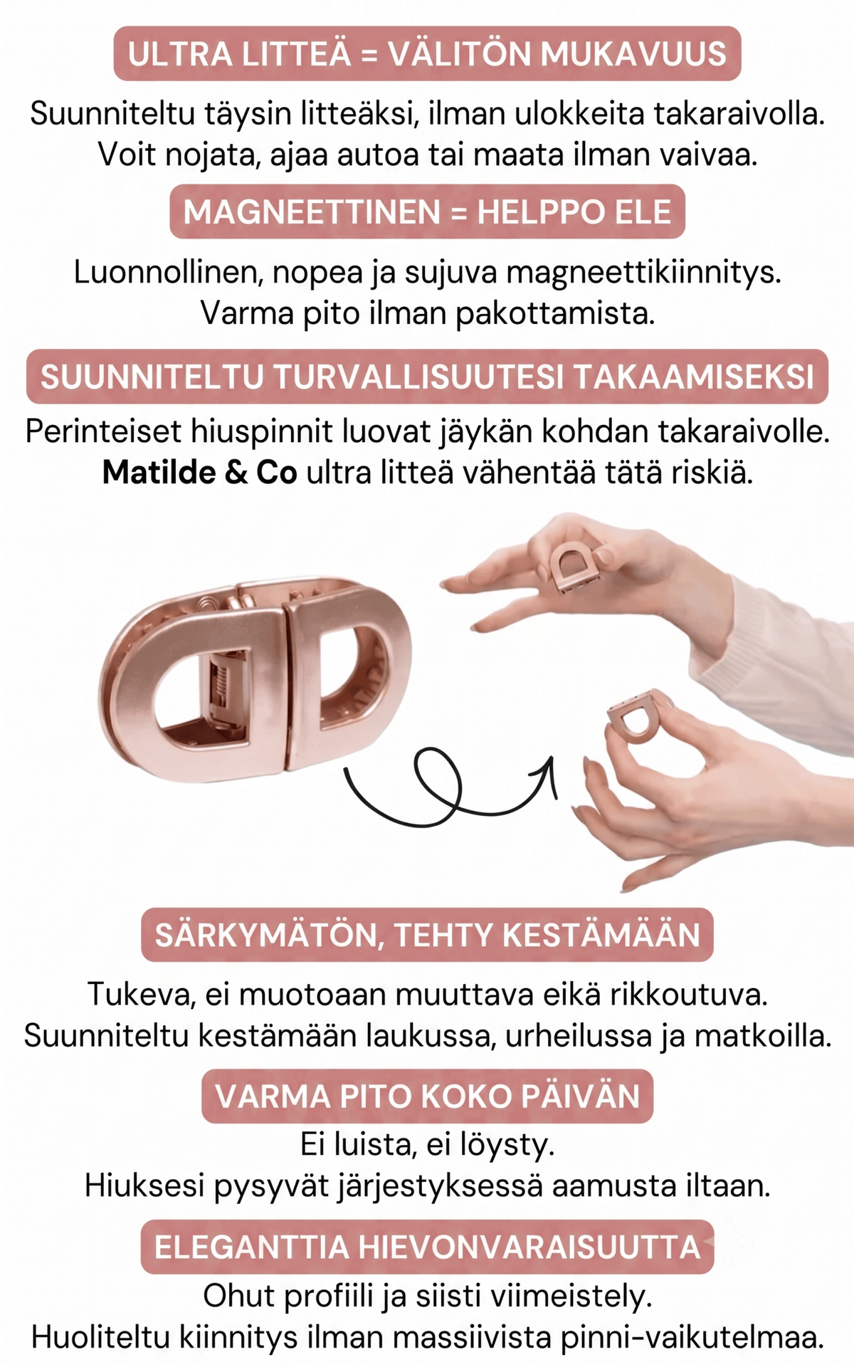 Klip - Magneettinen Hiusklipsi