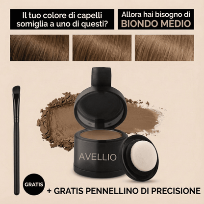 Avellio™ – Copri-ricrescita e capelli grigi istantaneo