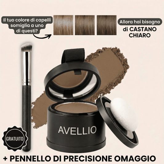 Avellio™ – Copri-ricrescita e capelli grigi istantaneo
