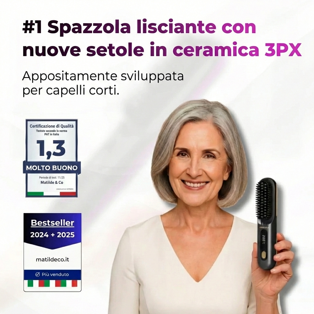 La PRIMA spazzola per lo styling intelligente per capelli corti
