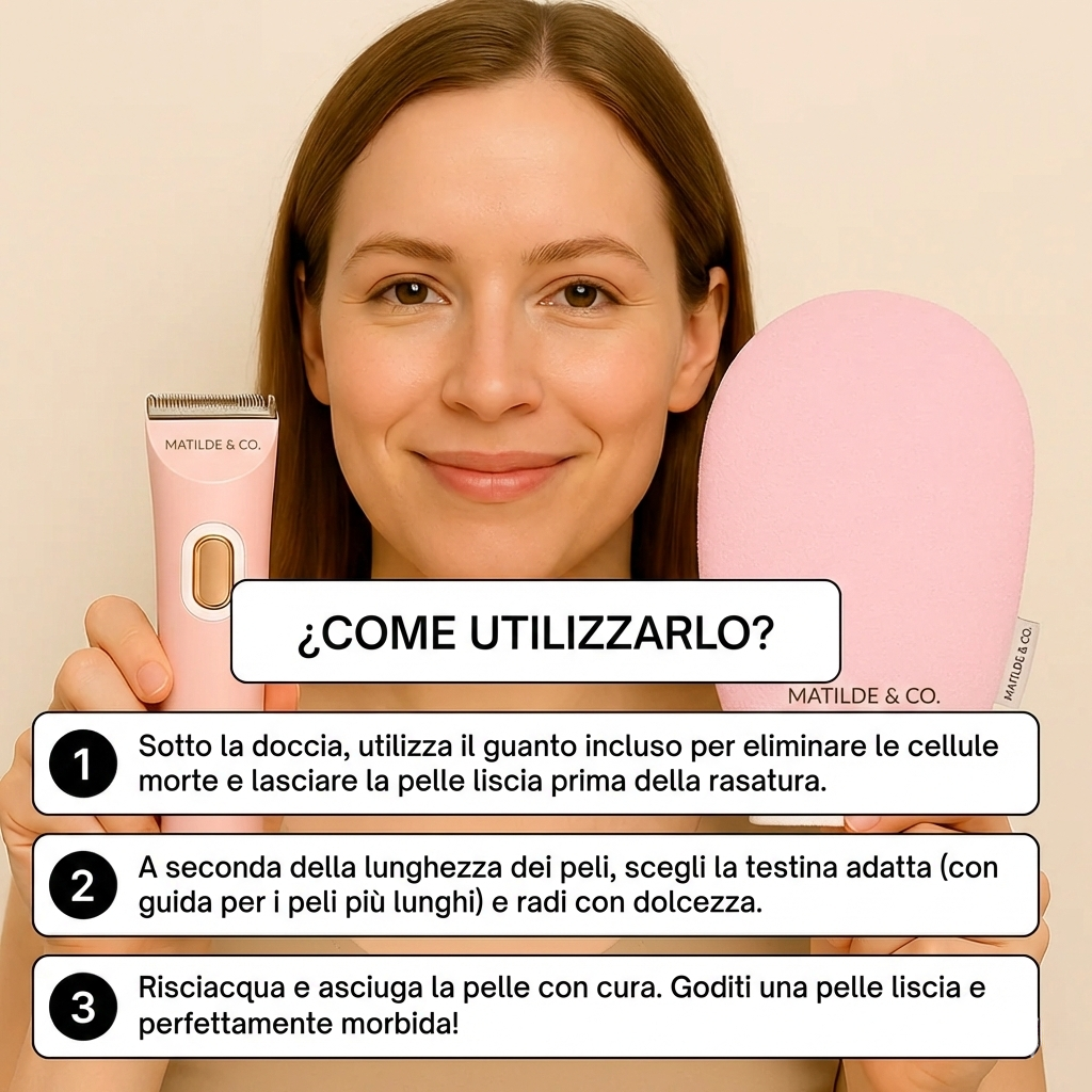 Matilde & Co • Rasoio elettrico per zone intime